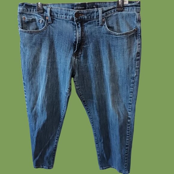 Lucky Brand Other - Lucky Brand 221 Straight Mens  Blue Denim Jeans Mid-Rise 40x30